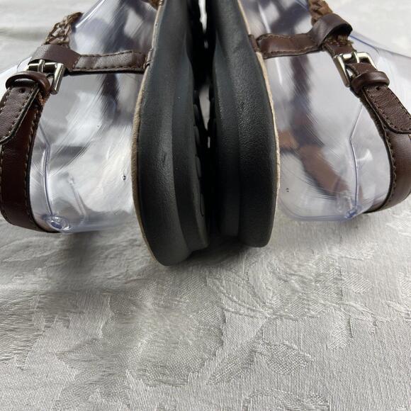 BOC Born Sandals Womens Size 8M Brown Leather Braided Strappy Thongs Adjustable - Picture 9 of 9